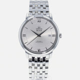 Shop Omega De Ville Prestige Co-Axial Silver Dial Silver Steel Strap Watch for Men - 424.10.40.20.02.003 in USA