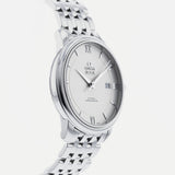 Shop Omega De Ville Prestige Co-Axial Silver Dial Silver Steel Strap Watch for Men - 424.10.40.20.02.003 in USA