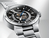 Oris TT1 Engine Date Skeleton Black Dial Silver Steel Strap Watch for Men - 0173377524124-0782408 Buy Now By Oris