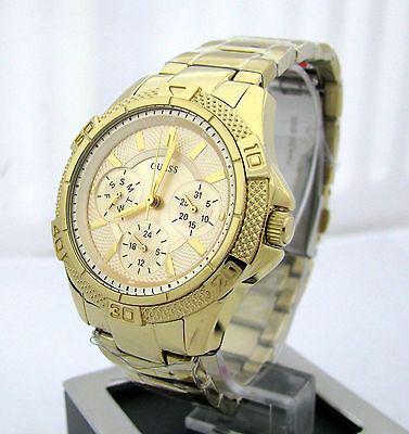 Guess Mini Phantom Diamonds Gold Dial Gold Steel Strap Watch for Women - W0235L5 Buy Now By Guess