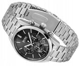 Shop Hugo Boss Champion Black Dial Silver Steel Strap Watch for Men - 1513871 in USA