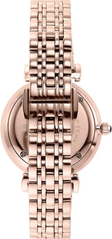 Emporio Armani Gianni T-Bar Quartz Crystals Black Dial Gold Steel Strap Watch For Women - AR11423 Buy Now By Emporio Armani