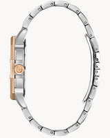 Bulova Octova Crystal Silver Dial Two Tone Steel Strap Watch for Men - 98C133 Buy Now By Bulova
