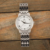 Shop Omega De Ville Prestige Co Axial Automatic White Dial Silver Steel Strap Watch for Men - 424.10.40.20.02.005 in USA