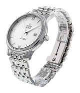Shop Omega De Ville Prestige Co-Axial Silver Dial Silver Steel Strap Watch for Men - 424.10.40.20.02.003 in USA