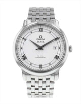 Shop Omega De Ville Prestige Co Axial Automatic White Dial Silver Steel Strap Watch for Men - 424.10.40.20.02.005 in USA