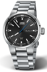 Oris Williams Day Date Black Dial Silver Steel Strap Watch for Men - 0173577404154-0782450S Buy Now By Oris