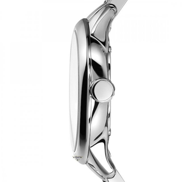 Shop Burberry The Classic Round Black Dial Silver Steel Strap Watch for Men - BU10005 in USA