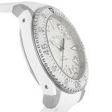 Shop Gucci Dive Quartz White Dial White Rubber Strap Watch For Men - YA136337 in USA