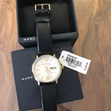 Marc Jacobs Fergus White Dial Black Leather Strap Watch for Men - MBM5081 Buy Now By Marc Jacobs