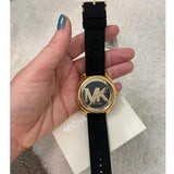 Michael Kors Janelle Quartz Black Dial Black Rubber Strap Watch For Women - MK7313 Buy Now By Michael Kors