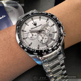 Maserati Traguardo Chronograph Silver Dial Silver Steel Strap Watch For Men - R8873612049 Buy Now By Maserati
