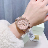Michael Kors Ritz Chronograph Mother of Pearl White Dial Two Tone Steel Strap Watch For Women - MK6769 Buy Now By Michael Kors