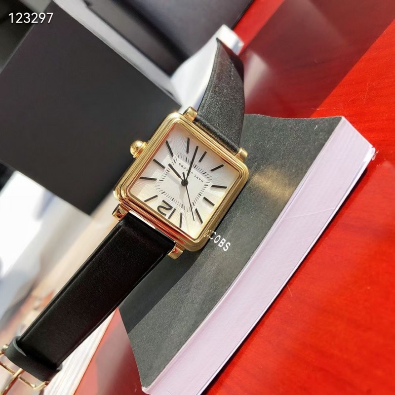 Marc Jacobs Vic Silver Dial Black Leather Strap Watch for Women - MJ1437 Buy Now By Marc Jacobs