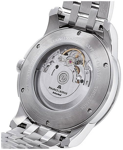 Maurice Lacroix Pontos Date Automatic Silver Dial Silver Steel Strap Watch For Men - PT6148-SS002-130 Buy Now By Maurice Lacroix