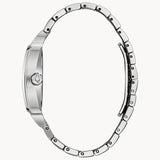 Shop Bulova Phantom Swarovski Crystal Pave Silver Dial Silver Steel Strap Watch for Men - 98B296 in USA