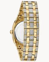 Bulova Phantom Crystal Silver Dial Two Tone Steel Strap Watch for Men - 98B323 Buy Now By Bulova