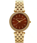 Michael Kors Darci Amber Dial Gold Steel Strap Watch for Women - MK3408 Buy Now By Michael Kors