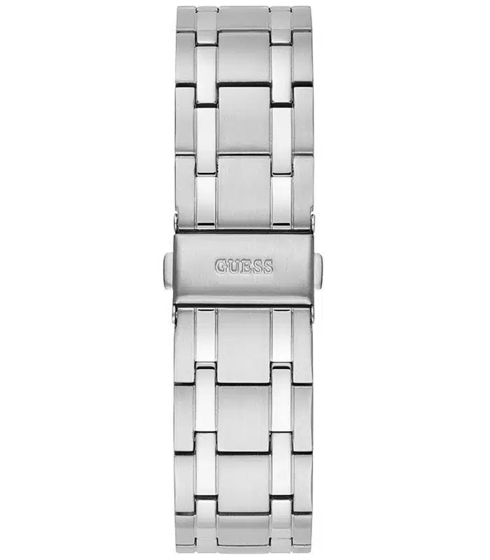 Guess Horizon Chronograph Quartz Black Dial Silver Steel Strap Watch For Men - W0379G1 Buy Now By Guess