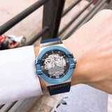Maserati Potenza Automatic Skeleton Dial Blue Rubber Strap Watch For Men - R8821108035 Buy Now By Maserati