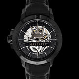Maserati Potenza Automatic Black Dial Black Leather Strap Stainless Steel Watch For Men - R8821119006 Buy Now By Maserati