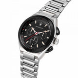 Maserati Triconic Chronograph Black Dial Silver Steel Strap Watch For Men - R8873639002 Buy Now By Maserati