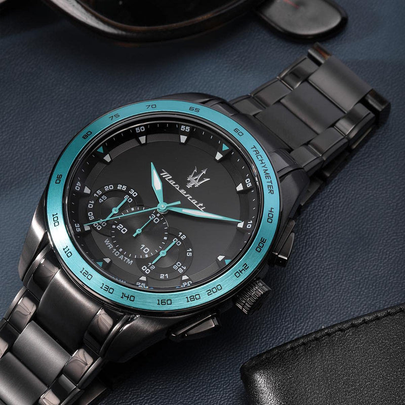 Maserati Traguardo Aqua Edition Black Dial Black Steel Strap Watch For Men - R8873644002 Buy Now By Maserati