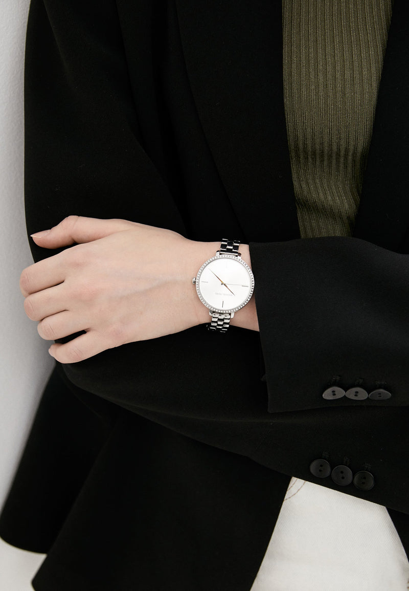 Michael Kors Charley Quartz Silver Dial Silver Steel Strap Watch for Women - MK4398 Buy Now By Michael Kors