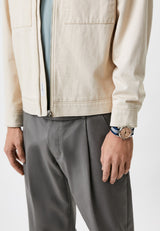 Emporio Armani Luigi Analog Beige Dial Two Tone NATO Strap Watch For Men - AR11212 Buy Now By Emporio Armani