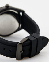 Guess Connoisseur Black Dial Black Silicone Strap Watch For Men - GW0335G1 Buy Now By Guess