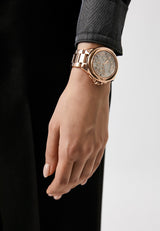 Michael Kors Camille Chronograph White Dial Rose Gold Steel Strap Watch For Women - MK7271 Buy Now By Michael Kors