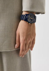 Michael Kors Runway Analog Blue Dial Blue Steel Strap Watch for Women - MK7332 Buy Now By Michael Kors