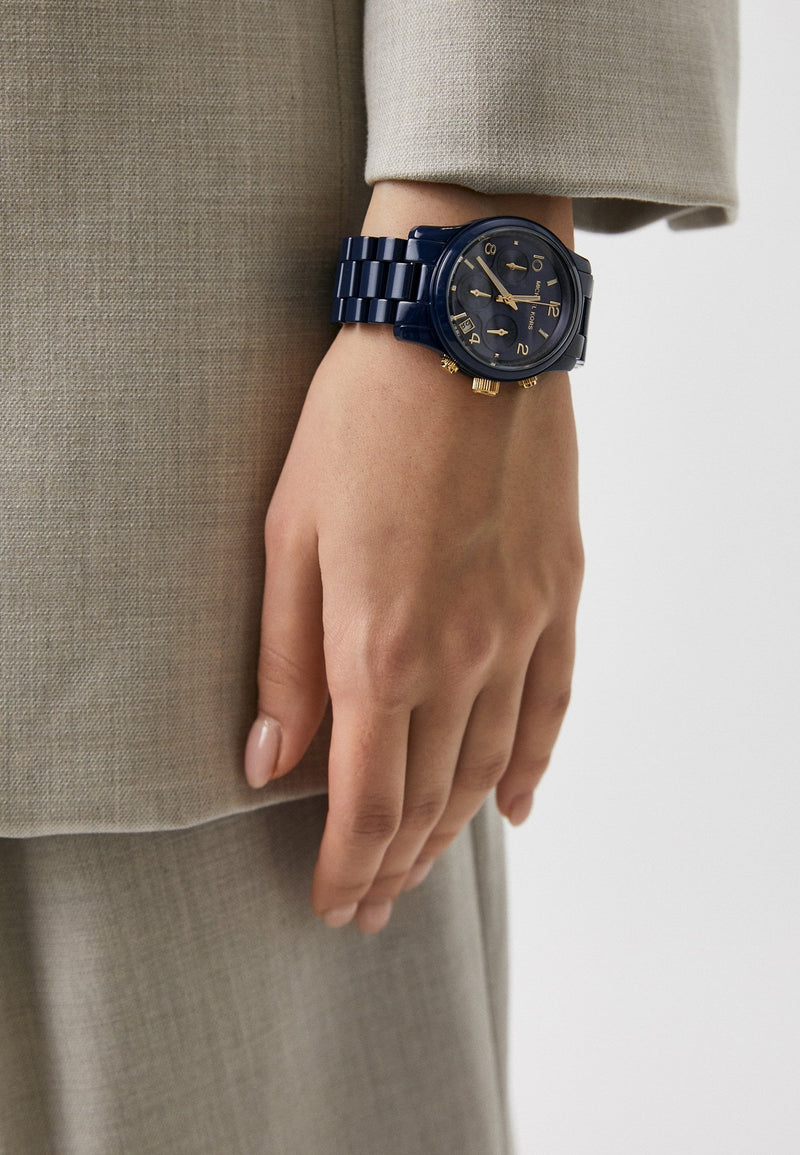 Michael Kors Runway Analog Blue Dial Blue Steel Strap Watch for Women - MK7332 Buy Now By Michael Kors