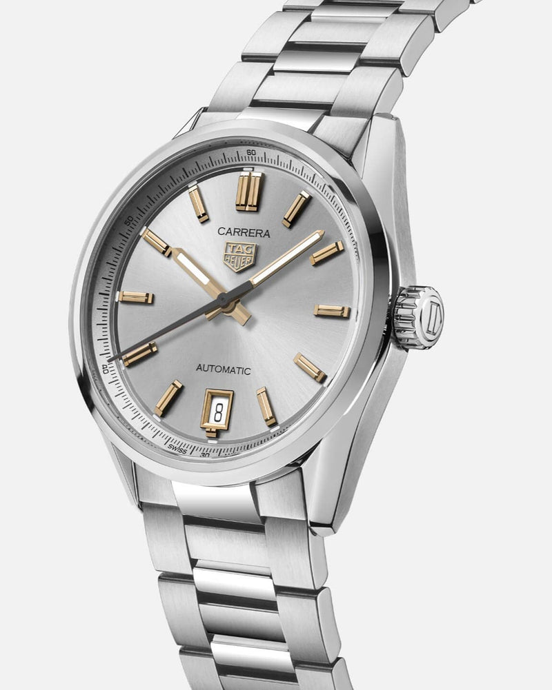 Tag Heuer Carrera Date Silver Dial Silver Steel Strap Watch for Women - WBN2310.BA0001 Buy Now By Tag Heuer