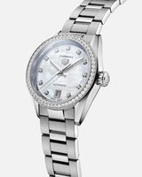 Tag Heuer Carrera Date Diamonds Mother of Pearl Dial Silver Steel Strap Watch for Women - WBN2414.BA0621 Buy Now By Tag Heuer