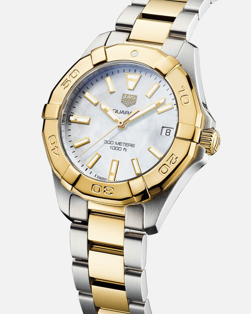 Tag Heuer Aquaracer Automatic Diamonds Silver Dial Two Tone Steel Strap Watch for Women - WBD2321.BB0320 Buy Now By Tag Heuer