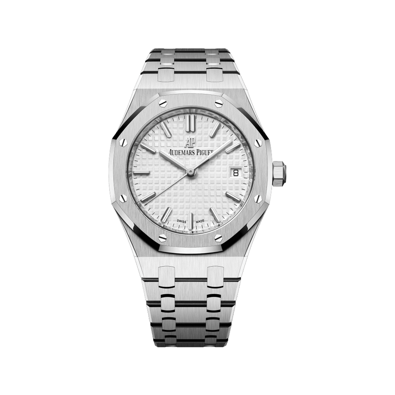 Audemars Piguet Royal Oak Automatic White Dial Silver Steel Strap Watch for Women - 77350ST.OO.1261ST.01