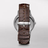 Emporio Armani Classic Quartz Brown Dial Brown Leather Strap Watch For Men - AR2427 Buy Now By Emporio Armani