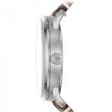Fossil The Commuter White Dial Brown Leather Strap Watch for Men - FS5275 Buy Now By Fossil