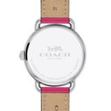 Coach Delancey White Dial Pink Leather Strap Watch for Women - 14502717 Buy Now By Coach