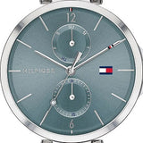 Shop Tommy Hilfiger Angela Blue Dial Silver Steel Strap Watch for Women - 1782126 in USA