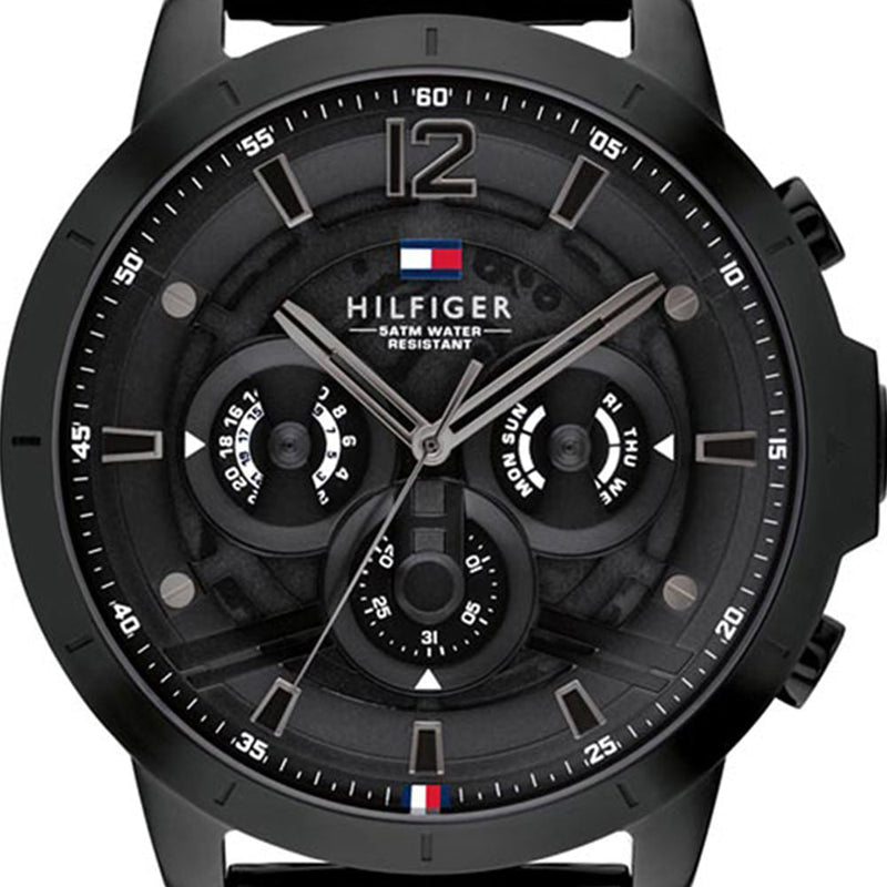 Tommy Hilfiger Classic Chronograph Black Dial Black Steel Strap Watch For Men - 1710494 Buy Now By Tommy Hilfiger