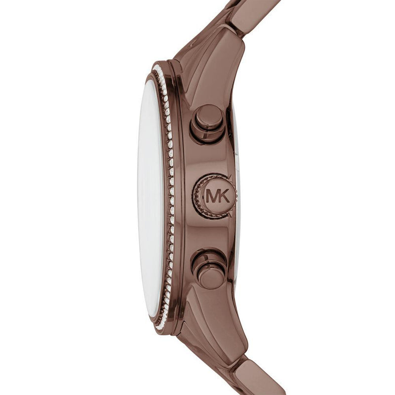 Michael Kors Ritz Chronograph Brown Dial Brown Steel Strap Watch For Women - MK6529 Buy Now By Michael Kors