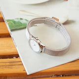 Calvin Klein Minimal White Dial Silver Mesh Bracelet Watch for Women - K3M2312Y Buy Now By Calvin Klein