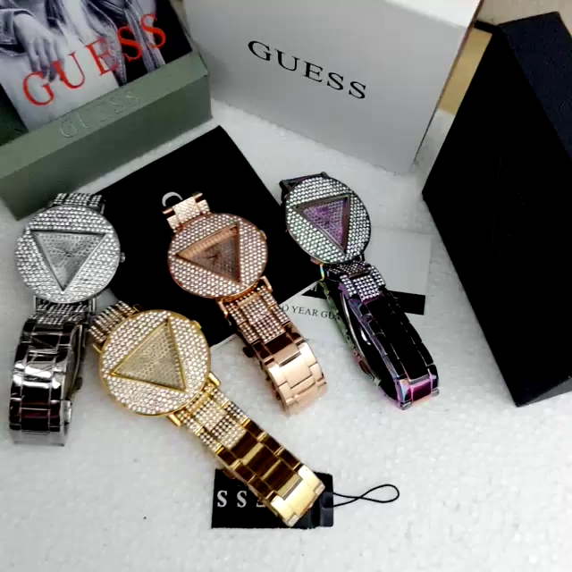 Guess Trend Diamonds Rose Gold Dial Rose Gold Steel Strap Watch for Women - GW0512L3 Buy Now By Guess