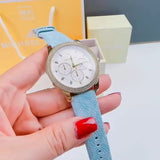 Michael Kors Tibby Multifunction White Dial Blue Leather Strap Watch For Women - MK2965 Buy Now By Michael Kors