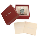 Shop Salvatore Ferragamo F-80 Classic Green Dial Silver Steel Strap Watch for Men - SFDT02123 in USA