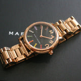 Marc Jacobs Roxy Black Dial Rose Gold Steel Strap Watch for Women - MJ3569 Buy Now By Marc Jacobs