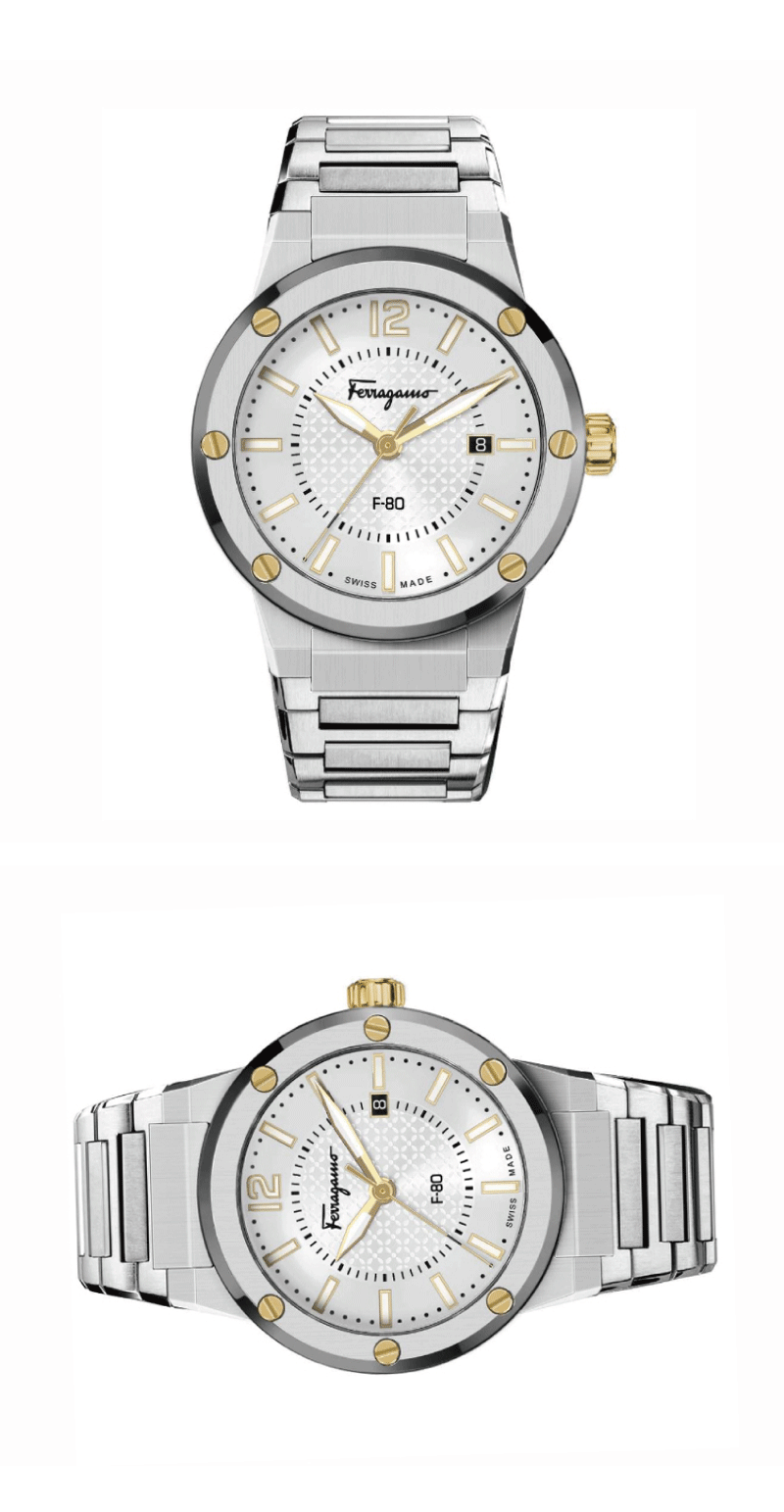 Salvatore Ferragamo F-80 Classic Silver Dial Silver Steel Strap Watch for Men - SFHY02922 Buy Now By Salvatore Ferragamo