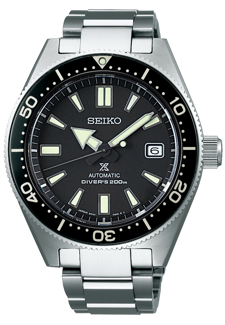 Shop Seiko Prospex Automatic Diver Black Dial Silver Steel Strap Watch For Men - SPB051J1 in USA